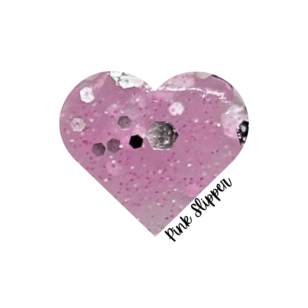 PINK SLIPPER - GLITTER ACRYLIC
