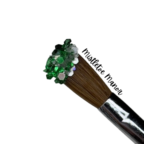 MISTLETOE MANOR- GLITTER ACRYLIC