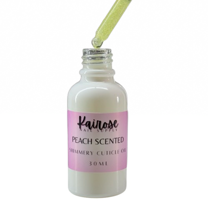SHIMMER CUTICLE OIL- PEACH SCENTED
