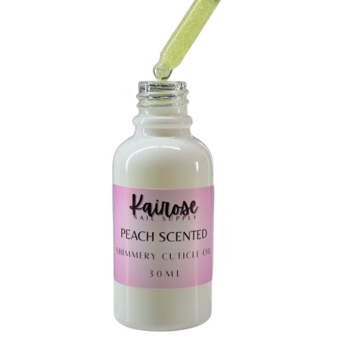 SHIMMER CUTICLE OIL- PEACH SCENTED