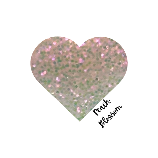 PEACH BLOSSOM- GLITTER ACRYLIC