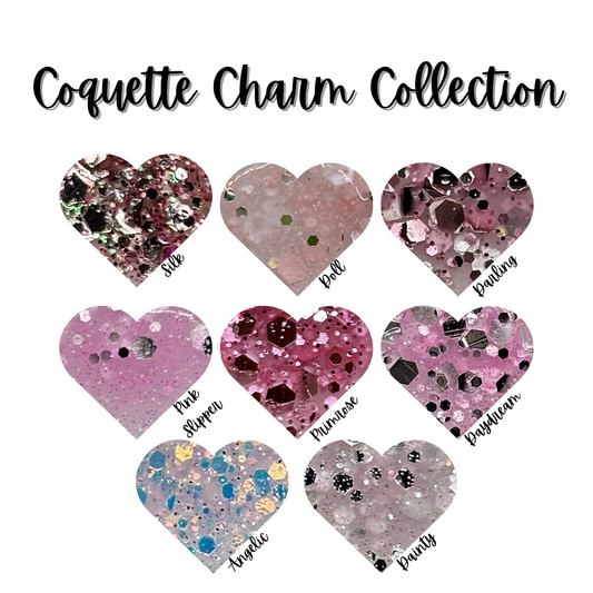 COQUETTE CHARM GLITTER ACRYLIC COLLECTION