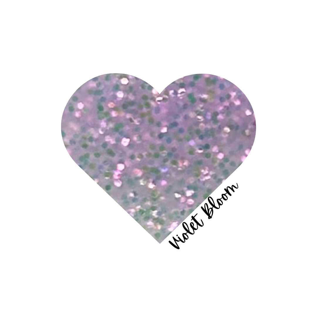 VIOLET BLOOM- GLITTER ACRYLIC