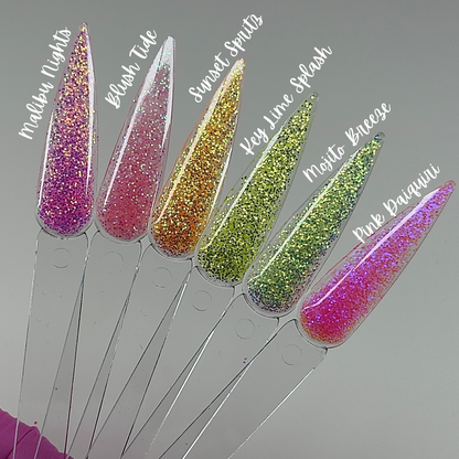 KEY LIME SPLASH- GLITTER ACRYLIC
