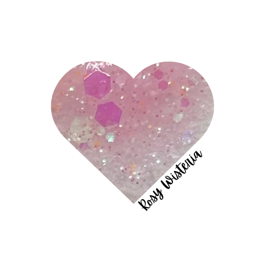 ROSY WISTERIA- GLITTER ACRYLIC