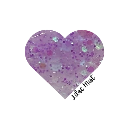 LILAC MIST- GLITTER ACRYLIC