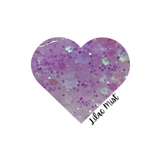 LILAC MIST- GLITTER ACRYLIC