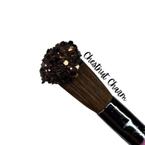 CHESTNUT CHARM- GLITTER ACRYLIC