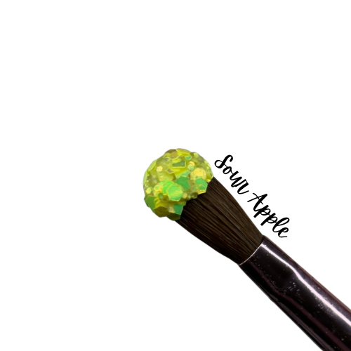 SOUR APPLE- GLITTER ACRYLIC